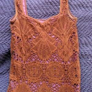 intimately free people orange mini dress